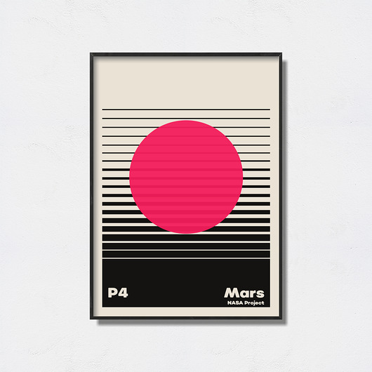 Mars Nasa Project plakat Pas De LArt