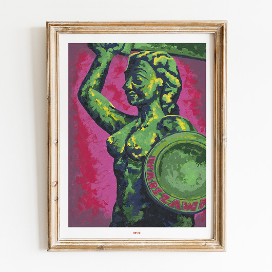 Print "Syrenka Warszawska" effe colors