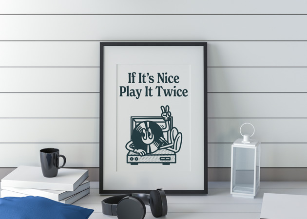 plakaty PLAKAT dekoracyjny retro  gramofon pop art  muzyka grafika