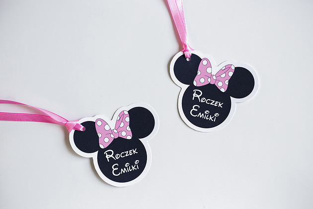 akcesoria dziecięce - różne Etykietki personalizowane MYSZKA MINNIE