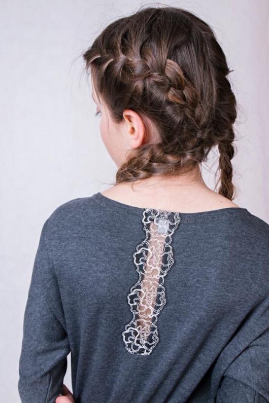 Tunika bawełniana z koronką LoliPopFashion