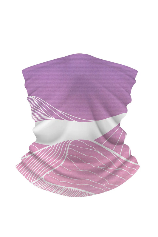 szale damskie Komin termoaktywny PINK
