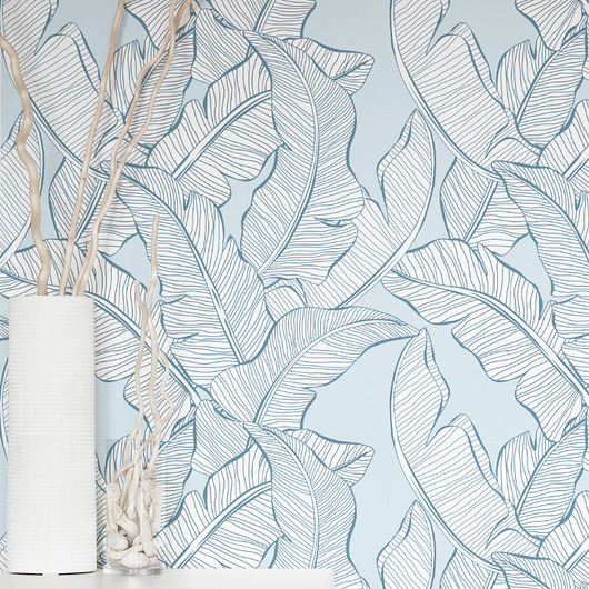 tapety i naklejki ścienne Tapeta Banana Blue Leaf. Liść Bananowca