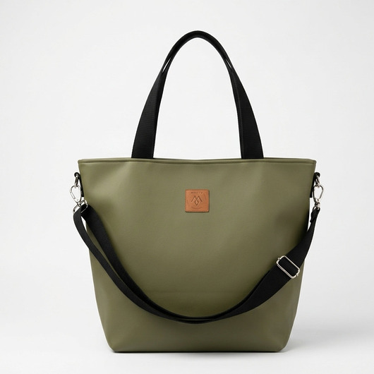 torby na ramię Duża torba shopperka Mili Duo - zielona