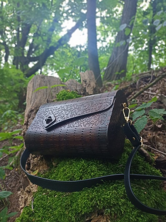 torby na ramię Torebka damska drewniana