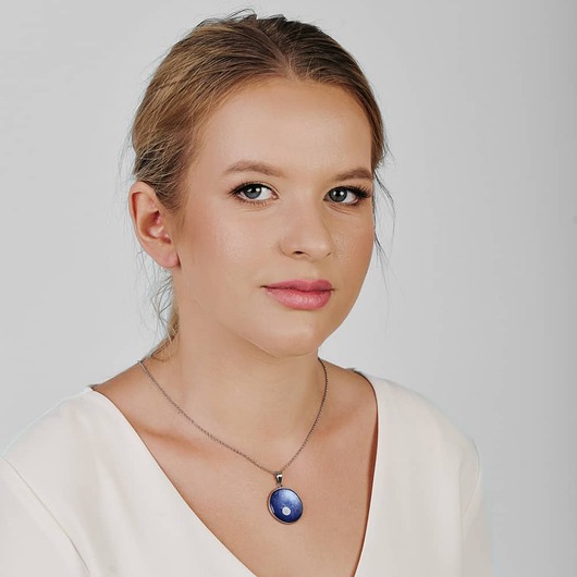 naszyjniki - inne Wisiorek w odcieniu perłowego lapis-lazuli Dolunay e35/46