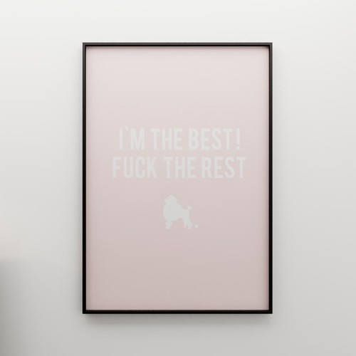 I&#039;M THE BEST... - grafika 70x50 MINIMALLIVING