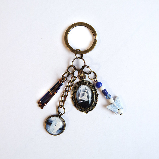 breloki Breloczek - Magiczny las, biały lis