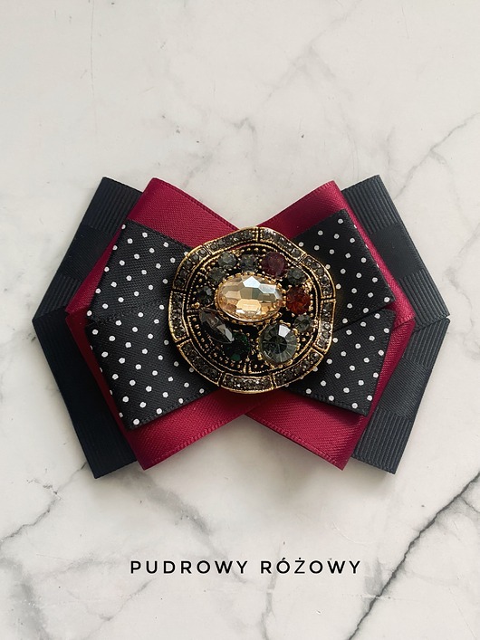 broszki Brosza ze stylowym szampańskim kryształem