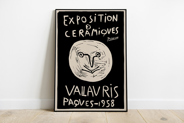 Pablo Picasso, inspiracja, plakat wystawowy Pas De LArt