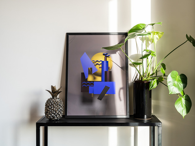 Plakat 3D Grafika Geometria zemeatelier