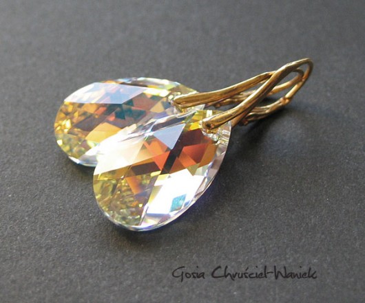 kryształ Swarovski w złocie Gosia Chruściel-Waniek