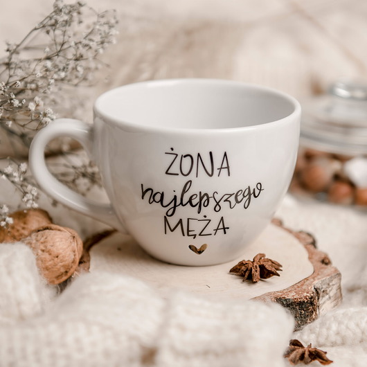 kubki Kubek  -  Żona najlepszego męża  ZŁOTE SERCE