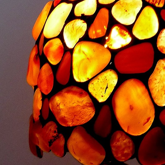 lampy stołowe Karneol w lampce poprawiającej nastrój. Romantyczny unikalny PREZENT