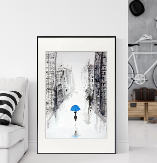 grafika 50 X 70 cm wykonana ręcznie Krystyna Siwek Art