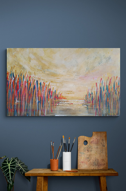 obrazy Obraz na zamówienie kupującego - Szuwary - 70x100 cm