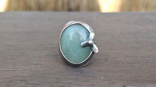 pierścionki - różne Awenturyn - pierścionek regulowany