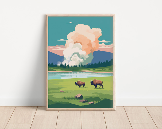 plakaty Plakat park narodowy Yellowstone