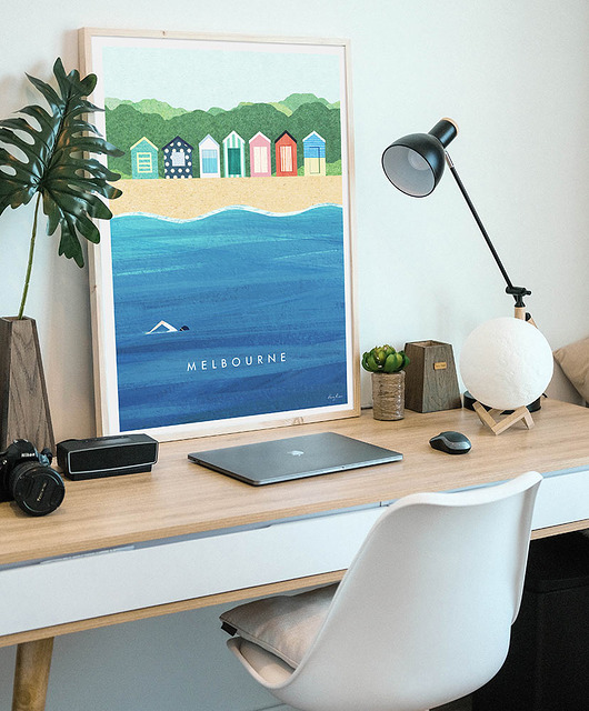 plakaty Plaża w Melbourne - plakat 50x70 cm