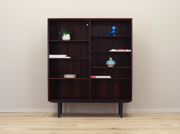 regały i półki Regał palisandrowy, duński design, lata 70, produkcja: Dania