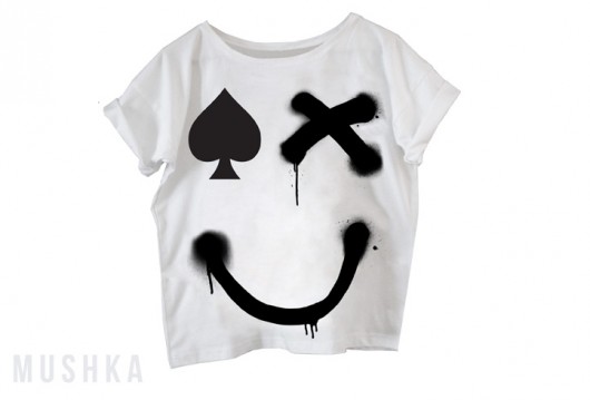 spray me a  tee. rozmiar uniwersalny oversized MUSHKA