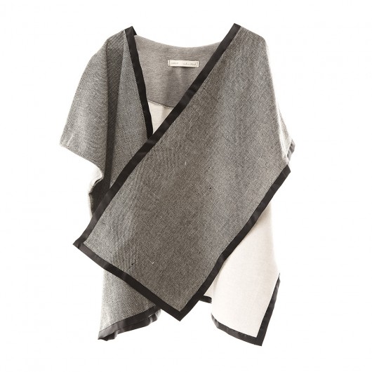 Poncho BLUZA Melanż Tweed CADOaccessories