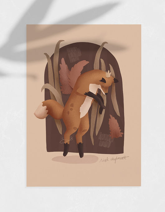 grafiki i ilustracje Ilustracja LISEK