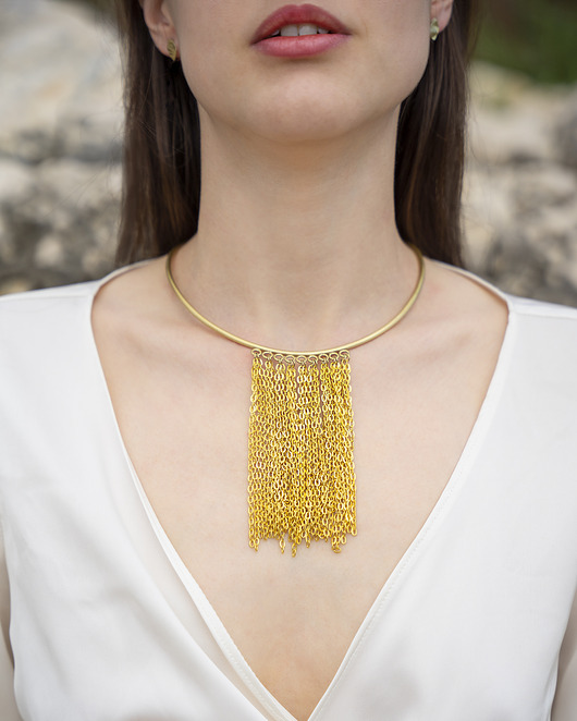 kolczyki z mosiądzu Kolczyki PŁATKI No. 2