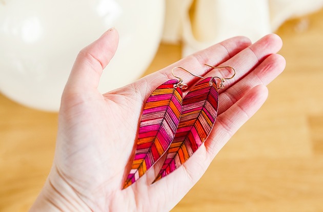 kolczyki pozłacane Długie kolczyki pozłacane Argentyna