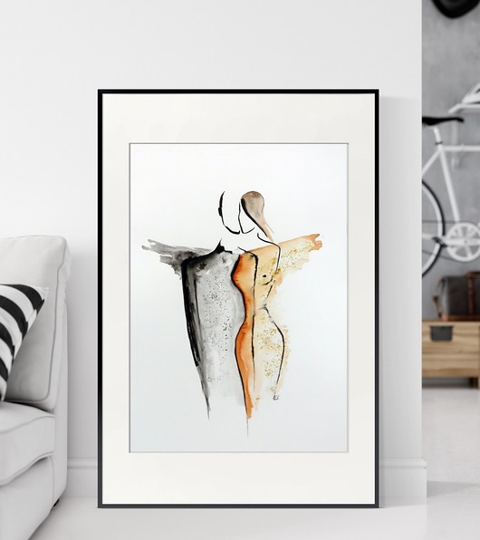 obrazy grafika 50X70 cm wykonana ręcznie