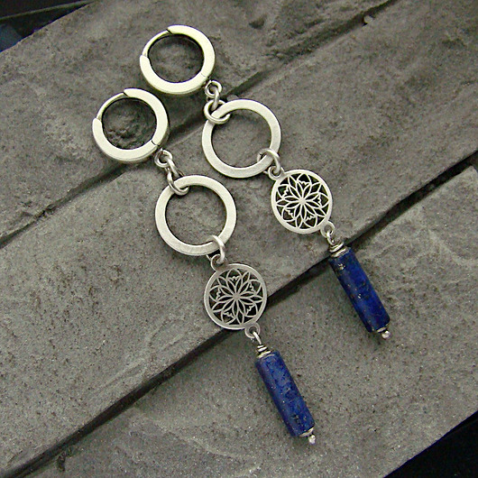 Kolczyki Lapis lazuli  RayOfArt