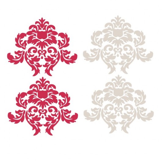 naklejka wzór damask  zestaw nr1 Project 8