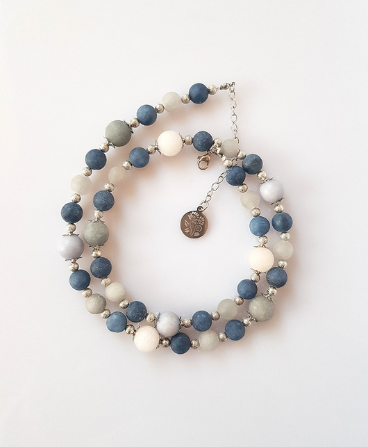 korale Naszyjnik Kolory Zimy