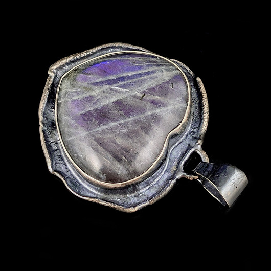 wisiory Serce Prowansji- labradoryt