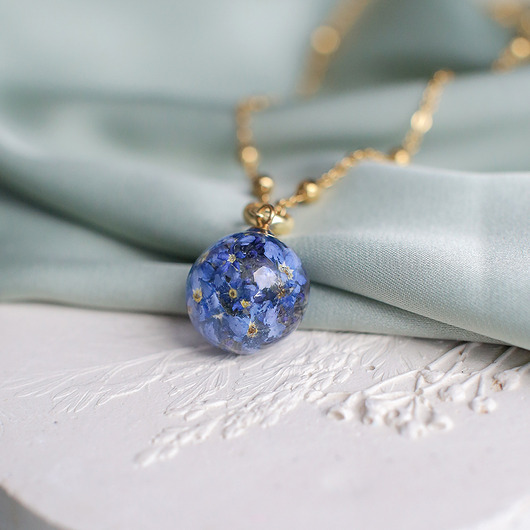 wisiory Wisiorek z niezapominajkami