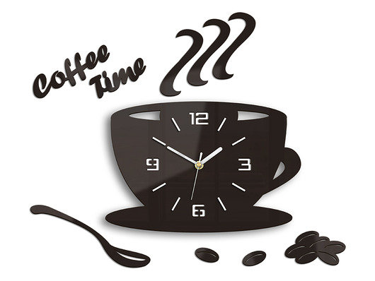 Zegar kuchenny Filiżanka 3d Wenge ModernClock