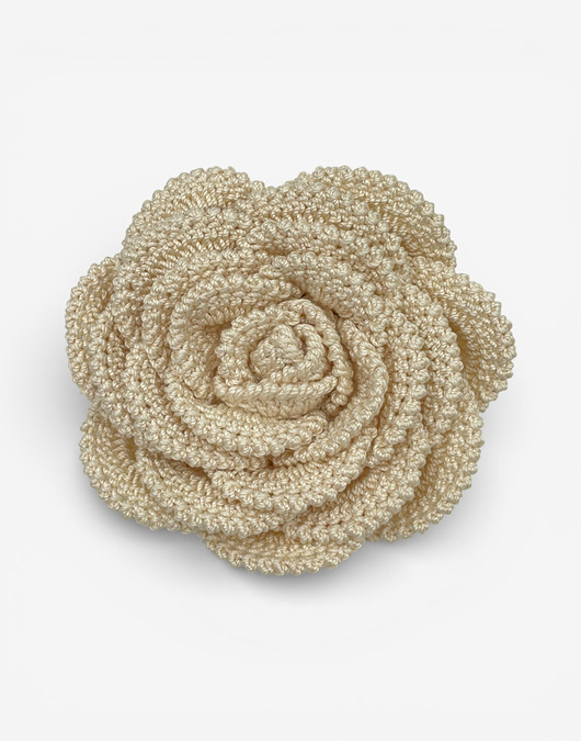 broszki Broszka róża XL - ecru