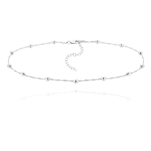 Choker SIMPLE Silver Ball La Tienne