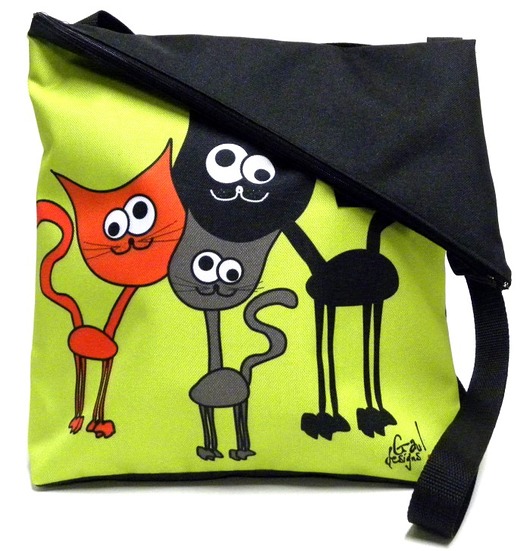 Torba listonoszka z autorskim motywem Gaul Designs