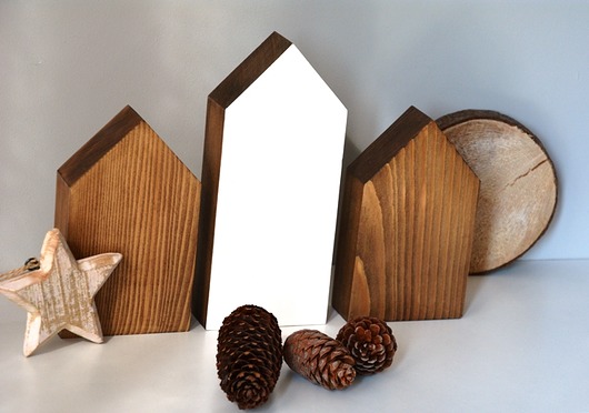 3 domki drewniane  Wooden Love