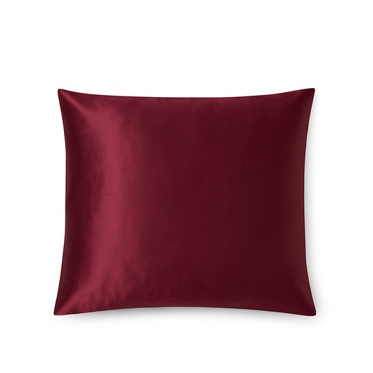 pościel LE SILQUE Jedwabna poszewka na poduszkę 50 x 60 cm - BURGUNDY