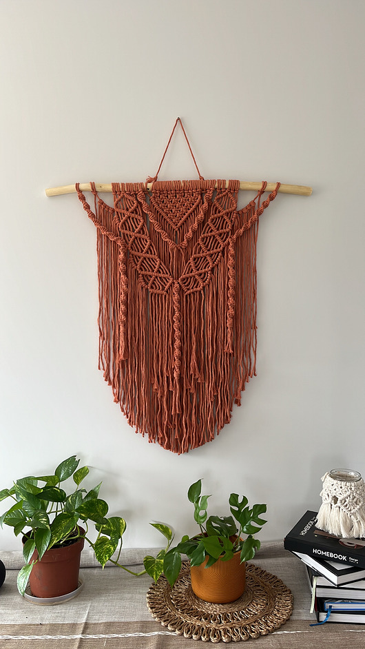 makramy Makrama Laura Terracota