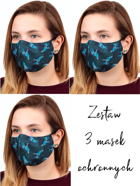 3szt. masek ochronnych-moro Usunieta
