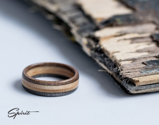 Pierścionek z drewna: Recycled Skateboard Spirit Workshop