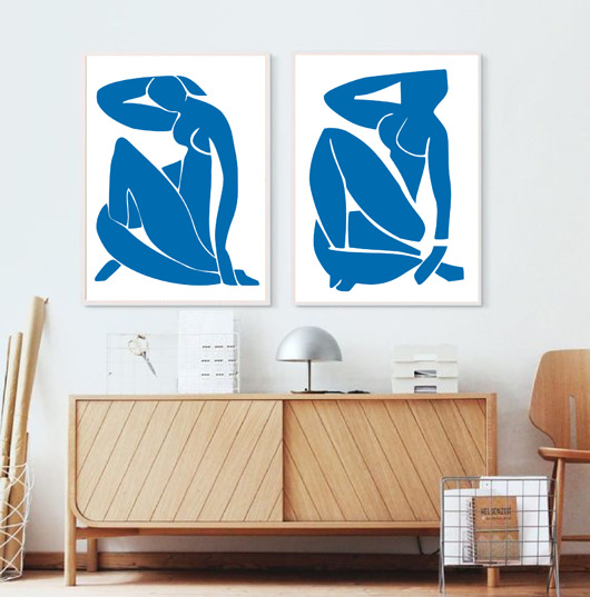 plakaty DWA PLAKATY abstrakcyjne Matisse Cutout