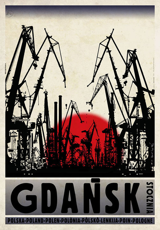 plakaty Plakat Gdańsk (R. Kaja) 98x68 cm