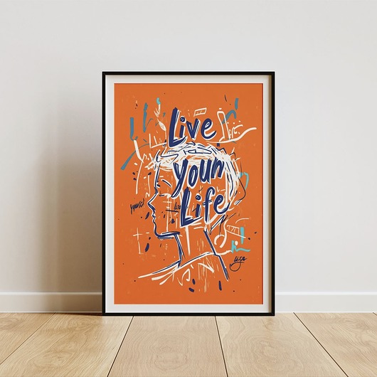 plakaty Plakat - Live your life 1