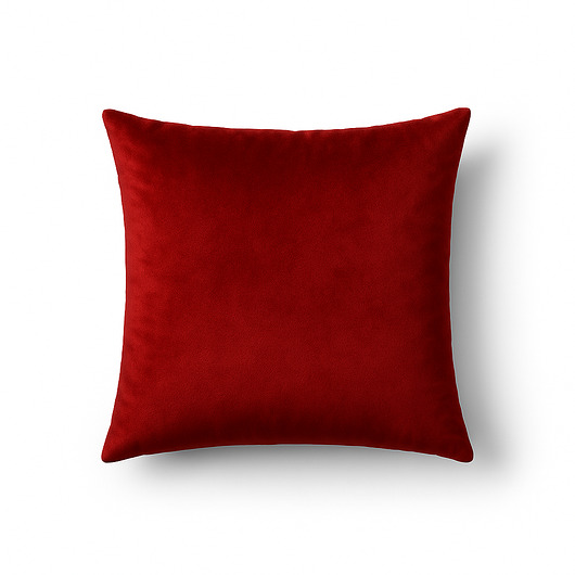 poduszki gładkie Welurowa poszewka dekoracyjna w kolorze czerwonym