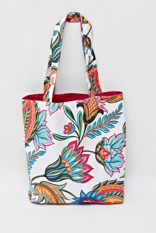 torby na zakupy Torba na zakupy shopperka eko siatka torba shopper kwiaty osty