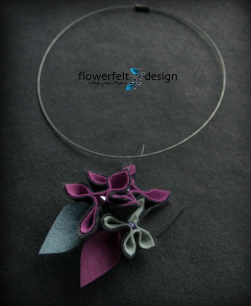 Kwiaty Bzu-Biżuteria Autorska FlowerFelt Design